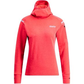 Swix Women's Pace Midlayer Soft Fleece Quick Drying Regular Fit Hooded Running Workout Sweater in Kuwait