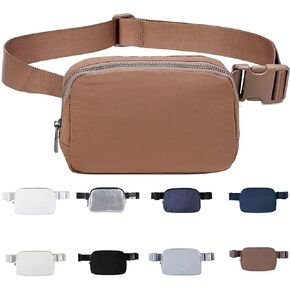 Fanny Packs for Women Men, Fashionable Crossbody Fanny Packs for Women, with Adjustable Strap Lightweight Waterproof Belt Bag for Running Cycling Traveling Hiking (Black)