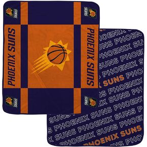 Pegasus Sports Officially Licensed NBA Reverse Block Wordmark 2 Sided Blanket