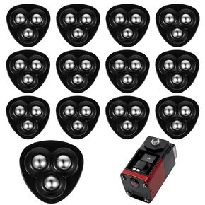 12 Pcs Mini Caster Wheels for Small Kitchen Appliances, Mini Self Adhesive Caster Wheels 360° Swivel Universal for Easy Moving Kitchen Counter Appliance Storage Box Small Furniture Trash Can