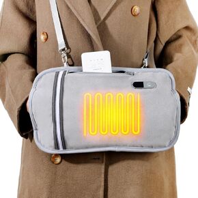 Hand Warmers Rechargeable - Hand Warmer Pouch, Portable Graphene Heated Gloves Handwarmers Bag, Rechargeable Hand Warmer 3 Heat Modes, Christmas Gifts for Men & Women, Couples Gifts