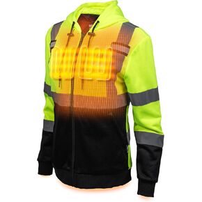 Gobi Heat Beam Women's Workwear Heated High-Vis Hoodie | Yellow/Black