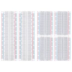 Breadboard, 6PCS Bread Board, Breadboard Kit Includes 2PCS 830 Point + 4PCS 400 Point, Power Distribution Connection Block for Arduino, Proto Shield and Prototype Shield