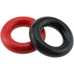 Golf Weighted Swing Ring 2PCS Black and Red Golf Club Warm Up Weight Swing Donut for Men Women Golfer Practice, Golf Club Swing Trainer Ring,Weight Ring Diver