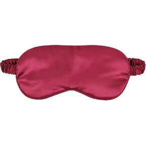 1 Pcs Silk Sleep Mask, Soft Eye Mask with Elastic Strap, Lightweight Blindfold for Men, Women, Travel, and Naps (White)