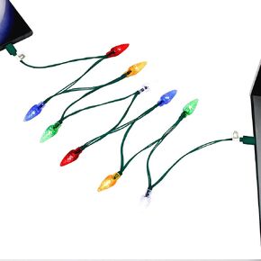 2024 LED Christmas Lights Phone Charging Cable,USB C to C Festive Bulb Charger, 50 Inch 10 Led Multicolor Cord for iPhone 16/16Pro Max/16Pro/iPhone 15/15Pro Max,Samsung Galaxy S24 Ultra/S23/Z Flip 6
