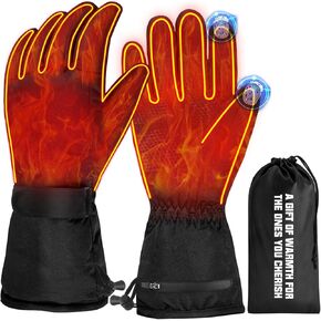Heated Gloves, Winter Electric Warm Gloves for Men Women, Waterproof Winter Warming Gloves for Hunting Motorcycle