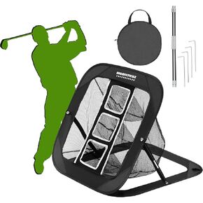 Golf Practice Net - Portable Hitting Net for Backyard Training - Golf Hitting Aid Nets Driving Chipping Swing Training with Target - Gift for Men & Golf Lovers
