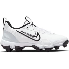 Nike Youth Force Trout 9 Keystone Low Rubber Baseball Cleats SZ 4.5 Black | White