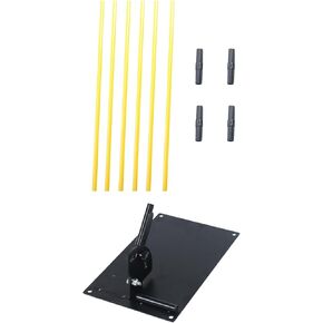 DYNWAVE Golf Alignment Stick Holder Set Golf Trainer Supplies Accessories Portable Practice Plate Golf Swing Aid for Swing Men Women