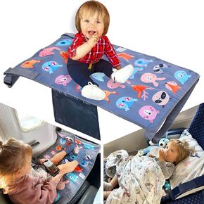 Airplane Seat Extender for Kids & Airplane Kids Bed - Toddler Airplane Bed & Baby Airplane Bed - Toddler Travel Essential I Kids Travel Essentials - Up to 4 Years of Age