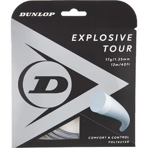 Dunlop Explosive Tour Tennis String, Silver