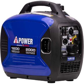 A-iPower Portable Inverter Generator, 2000W Ultra-Quiet Powered By Yamaha Engine RV Ready, EPA Compliant, Ultra Lightweight For Backup Home Use, Tailgating & Camping (SC2000i)
