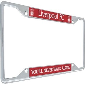 Liverpool FC License Plate Frame Football Soccer Metal for Front or Back of Car Officially Licensed (Frame - Design 5)