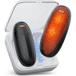 Hand Warmers Rechargeable 2 Pack, 14000mAh Electric Hand Warmers with Charging Case, Reusable USB Pocket Heater for Hunting, Outdoors, Camping, Golf, for Women, Men, Kids