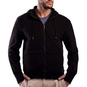 SCOTTeVEST Microfleece Hoodie for Men - 21 Hidden Pockets - Warm Fleece Zip Up Sweatshirt for Travel & More