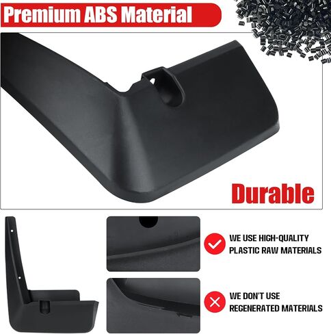 Mud Flaps Compatible with Dodge ram 1500 2019 2022 2021 2022 2023 with OEM Fender Flares No Drilling Required Mudflaps Accessories in Saudi Arabia