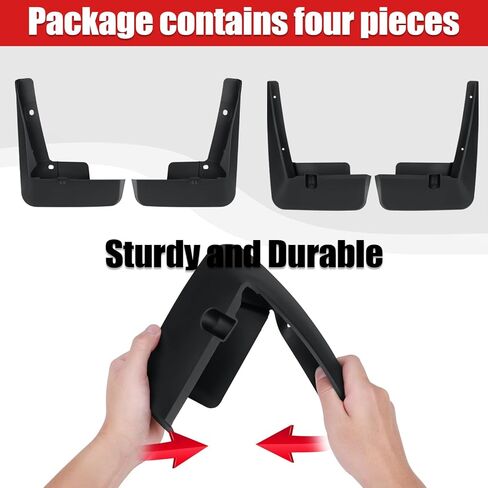 Mud Flaps Compatible with Dodge ram 1500 2019 2022 2021 2022 2023 with OEM Fender Flares No Drilling Required Mudflaps Accessories in Saudi Arabia