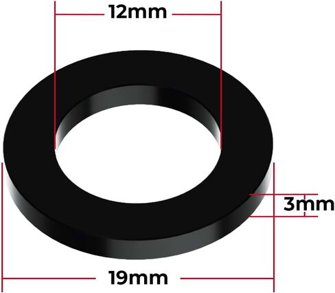Wheel Hub Thur Axle Flat Washer for Bicycle Bike Conversion Parts Aluminum 12mm x 3mm in Saudi Arabia