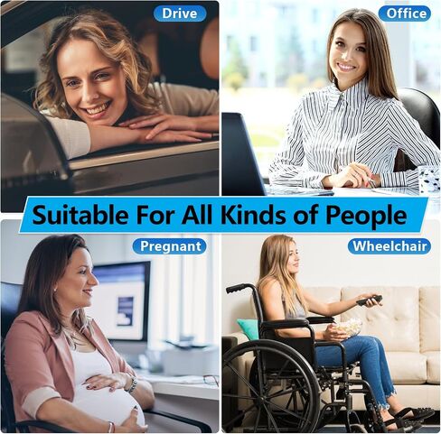 Big Ant Car Seat Cushion Pad Memory Foam Seat Cushion,Full Memory Foam Cushion Comfort Seat Protector for Car Office Home Use,Black in Saudi Arabia