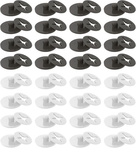 32 Pcs Running Bib Button Runner Race Number Holder Buckle Marathon Bib Fastener Clip Fixing System for Triathlon Cycling Track Skating Field Events Accessories in Saudi Arabia
