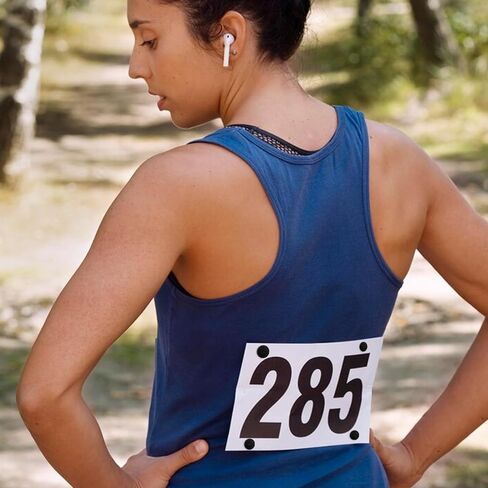 32 Pcs Running Bib Button Runner Race Number Holder Buckle Marathon Bib Fastener Clip Fixing System for Triathlon Cycling Track Skating Field Events Accessories in Saudi Arabia