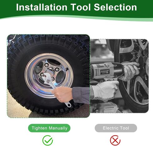 Golf Cart Wheel Lug Nut Kit for EZGO & Club Car Golf Carts Lug Nuts, Size 1/2''-20, 16 Pieces Black in Saudi Arabia