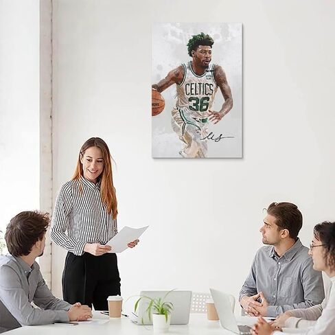Basketball Star Jayson Tatum Signed Poster Watercolor Art Decorative Painting Canvas Wall Art Living Room Aesthetic Posters For Boys Bedroom Teens Room. Unframe-style-8, 12x18inch(30x45cm) in Saudi Arabia
