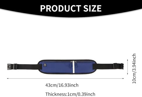 Running Belt, Running Belt for Phone, Flip Belt Large Capacity Running Belt with Adjustable Strap, Fanny Packs for Women Men Cross Body, with Zipper, for Running and Outdoor Activities(Purple) in Saudi Arabia