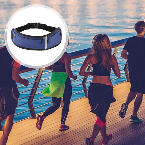 Running Belt, Running Belt for Phone, Flip Belt Large Capacity Running Belt with Adjustable Strap, Fanny Packs for Women Men Cross Body, with Zipper, for Running and Outdoor Activities(Purple) in Saudi Arabia