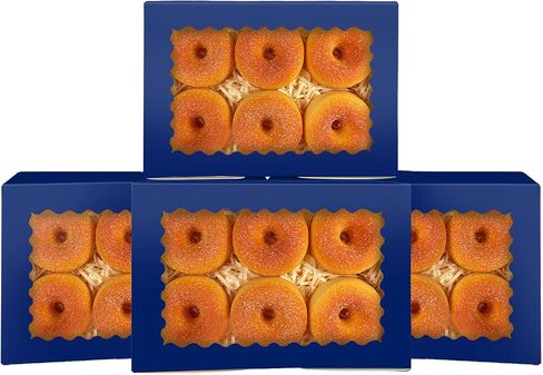 qiqee 50Pcs Pink Cookie Box with Window 9x6x2.5 inch Pastry Macaron Bakery Box For Packaging in Saudi Arabia