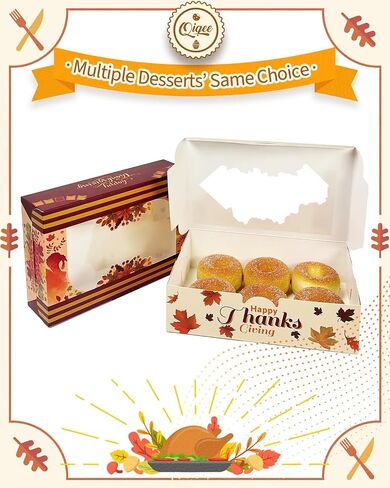 qiqee 50Pcs Pink Cookie Box with Window 9x6x2.5 inch Pastry Macaron Bakery Box For Packaging in Saudi Arabia