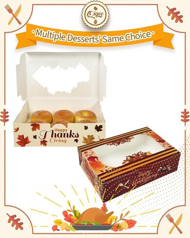 qiqee 50Pcs Pink Cookie Box with Window 9x6x2.5 inch Pastry Macaron Bakery Box For Packaging in Saudi Arabia