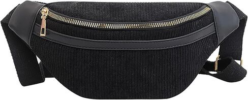 Women's Mini Fanny Pack Waist Bag Shoulder Crossbody Chest Bags Handbags Stylish Corduroy Bumbag for Party Travel in Saudi Arabia