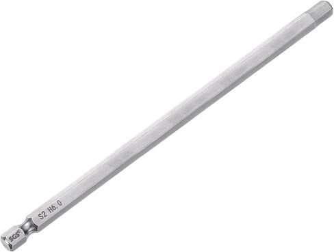 HARFINGTON Hex Head Wrench Drill Bit 2mm (H2) Metric 1/4" Hex Shank 150mm (6") Long Magnetic S2 Steel Screwdriver Bits Industrial Grade Hexagon Flat Tip Drill Bits for Screws in Saudi Arabia