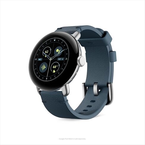 سوار جلدي مصنوع من Google Pixel Watch - متوافق فقط مع ساعة Pixel Watch 3 مقاس 45 ملم - Moondust - صغير in Kuwait