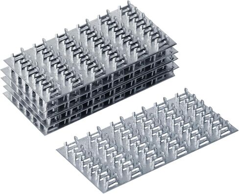 10 قطع من eoere 6 بوصة × 3 بوصة لوحة تروس ذات شوكات مسطحة لإصلاح الألواح، دعامة لوحة ربط، فولاذ مجلفن، ارتفاع أسنان الأظافر 8 مم، لدعامات الأسقف، موصلات الأخشاب الخشبية in Kuwait