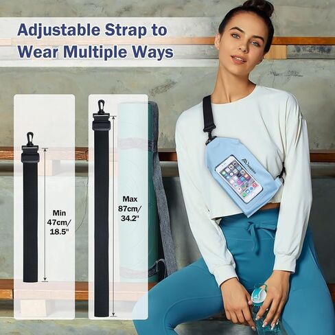 Fanny Pack for Women Men Mini Crossbody Sling Bag Chest Bag Fanny Pack Waist Bag with Adjustable Strap Lightweight Belt Bag for Running Travel Sports Hiking -Blue in Saudi Arabia