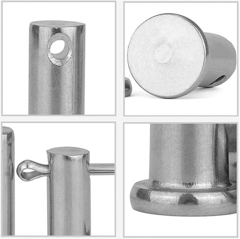4-20Pack Multi-Hole Porous Eye Pins Clevis Pins Adjustable Clevis Pins kit, Fastener for Farming Machine Air Cool Diesel Engine Accessories (M10, 8) in Saudi Arabia