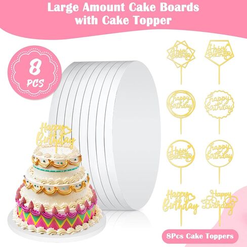 12 inch Cake Drum, 14 PCS 1/2" Thick Cake Boards 12 inch Round, White Cake Drums 12 inch, Sturdy 12 inch Cake Boards, Cake Decorating Supplies Card Board for Multi-Layer Cakes in Saudi Arabia