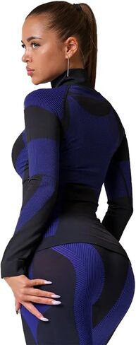 Inno Seamless Thermal Underwear for Women Pajama Set Sports Ski Warm Base Layer Set Winter Fall Cold Weather Top and Bottom in Kuwait