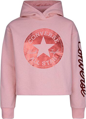 Converse Girls' Cropped Foil Hoodie (Big Kids) in Saudi Arabia
