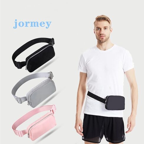 Fanny Packs for Women Men, Fashionable Crossbody Fanny Packs for Women, with Adjustable Strap Lightweight Waterproof Belt Bag for Running Cycling Traveling Hiking (Black) in Saudi Arabia