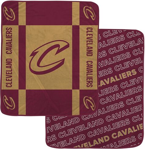 بطانية Pegasus Sports مرخصة رسميًا من NBA Reverse Block Wordmark ذات وجهين in Saudi Arabia