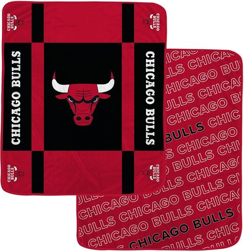 بطانية Pegasus Sports مرخصة رسميًا من NBA Reverse Block Wordmark ذات وجهين in Saudi Arabia