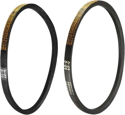 uxcell A-23 A-24 Drive V-Belt 23" 24" Pitch Length Industrial Power Rubber Transmission Belt 2pcs in Saudi Arabia