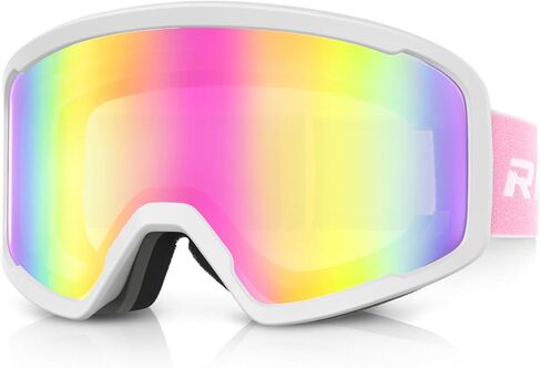 Ski/Snowboard Goggles for Men Women, OTG Snow Goggles Anti Fog 100% UV Protection Snowboarding Goggles in Kuwait