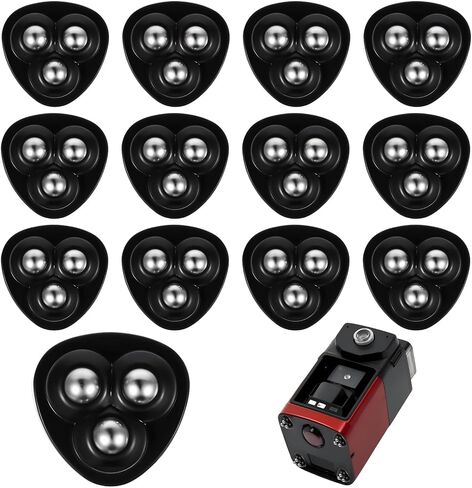 12 Pcs Mini Caster Wheels for Small Kitchen Appliances, Mini Self Adhesive Caster Wheels 360° Swivel Universal for Easy Moving Kitchen Counter Appliance Storage Box Small Furniture Trash Can in Saudi Arabia
