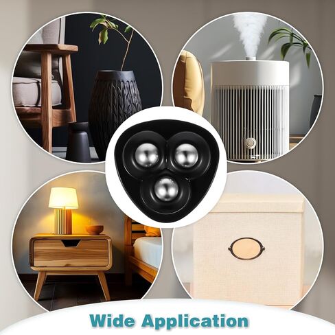 12 Pcs Mini Caster Wheels for Small Kitchen Appliances, Mini Self Adhesive Caster Wheels 360° Swivel Universal for Easy Moving Kitchen Counter Appliance Storage Box Small Furniture Trash Can in Saudi Arabia