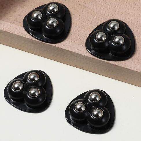 12 Pcs Mini Caster Wheels for Small Kitchen Appliances, Mini Self Adhesive Caster Wheels 360° Swivel Universal for Easy Moving Kitchen Counter Appliance Storage Box Small Furniture Trash Can in Saudi Arabia